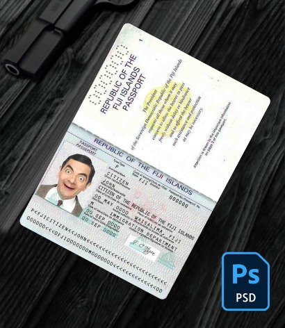 Fiji passport PSD